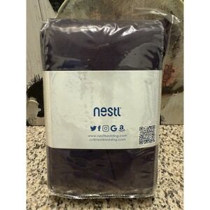 NIP Nestl Purple Microfiber King Bed Skirt  Bedroom Accent